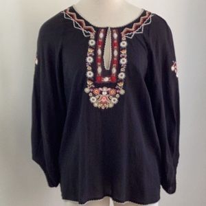 Joie Embroidered Long Sleeve Top